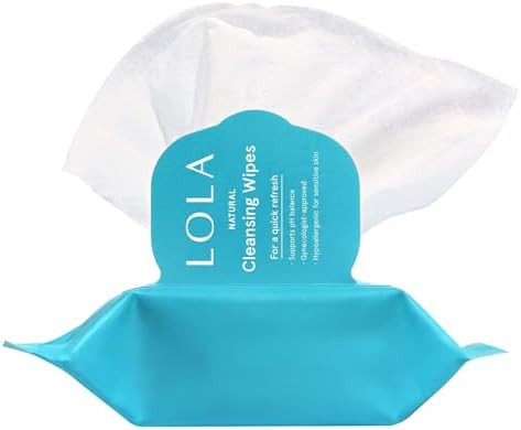 LOLA Cleansing Wipes - Feminine Wipes, Vaginal Wipes, pH Balance & Body Wipes for Women, 32 Count... | Amazon (US)