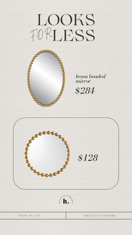 designer look for less! 

brass beaded wall mirror, oval mirror, round mirror, wall decor, home decor, nursery decor, entryway decor, bathroom vanity mirror 

#LTKhome #LTKsalealert