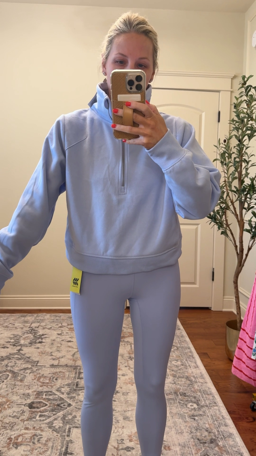 Target activewear! Love this color
Wearing size large in top and medium in leggings! 

#LTKWatchNow #LTKFindsUnder50 #LTKActive