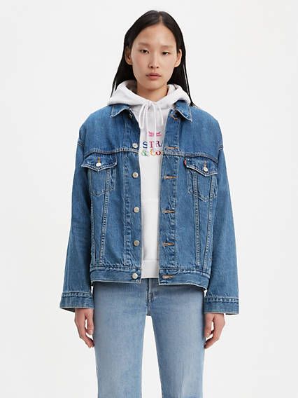 Levi's Dad Trucker Jacket - Women's L | LEVI'S (US)