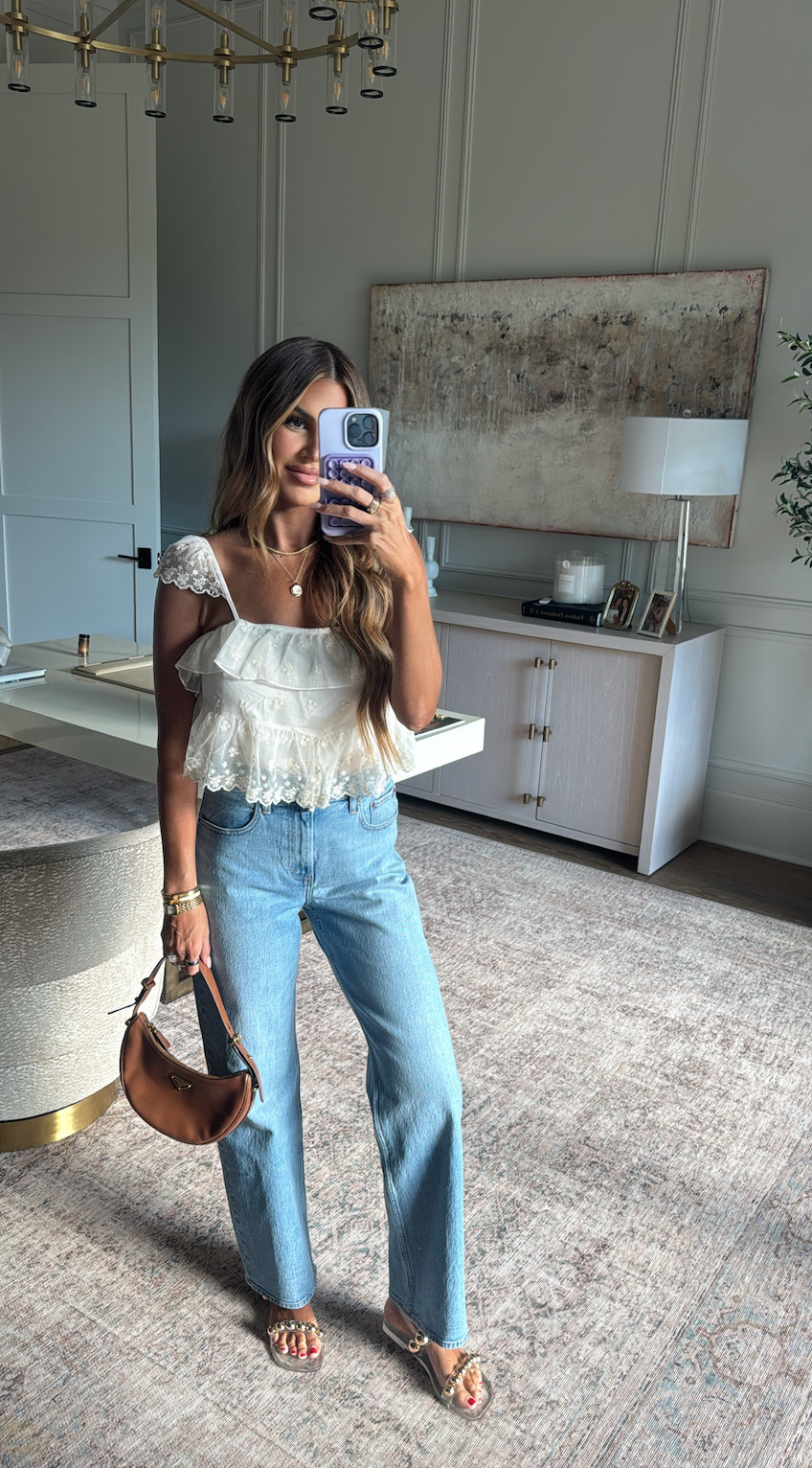 use code DENIMAF for an extra 15% off! wearing a small top and 27 in the jeans 🤍 

 #LTKSaleAlert