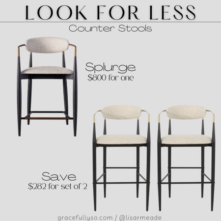 Counter Stool / Bar stool look for less.
#Arhaus #dupe #lookforless #deignerinspired #home #homedecor #kitchen 

#LTKhome