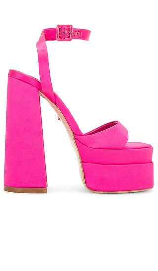 Casia Ankle Strap Platform in Hot Pink | Revolve Clothing (Global)