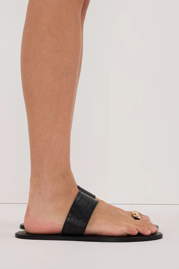 DOF STUDIOS MONICA BLACK SANDAL | DISSH