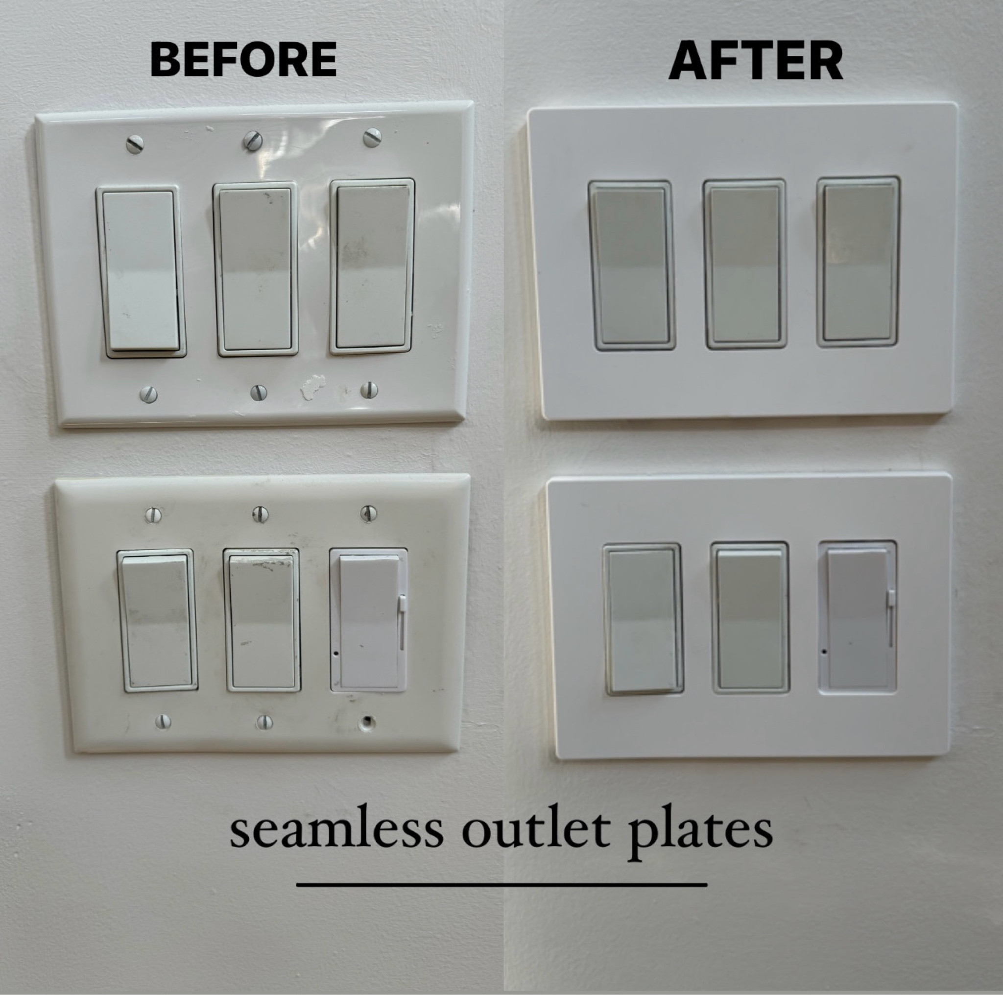 Easy little switch ⚡️👏🏼🤎 seamless outlet plates! ☺️ super easy to install! 

DIY / home finds / amazon / Holley Gabrielle 

#LTKFindsUnder50 #LTKHome