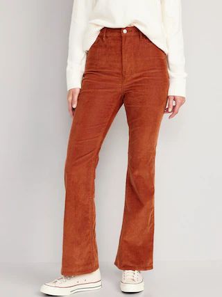Higher High-Waisted Flare Corduroy Pants for Women | Old Navy (US)