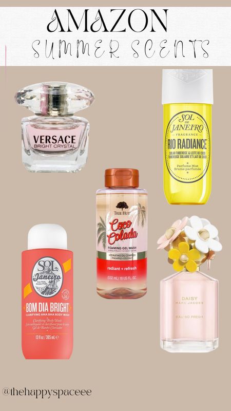The perfect summer scents! These are my go to AFFORDABLE perfumes that I always receive compliments on #perfume #ltkperfume #ltksummer #summer #summerscent #daisy #marcjacobs #treehut #versace #soldejaneiro 

#LTKFindsUnder100 #LTKSaleAlert #LTKFindsUnder50