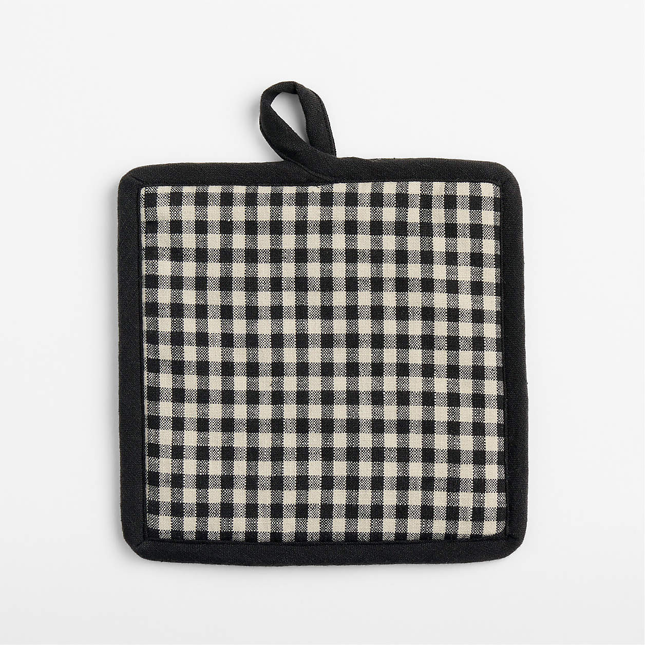 Fall Gingham Organic Cotton Pot Holder | Crate & Barrel | Crate & Barrel
