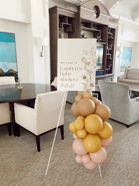 Fall Neutral Boho Balloon Garland Kit Latte Mustard Cameo - Etsy | Etsy (US)