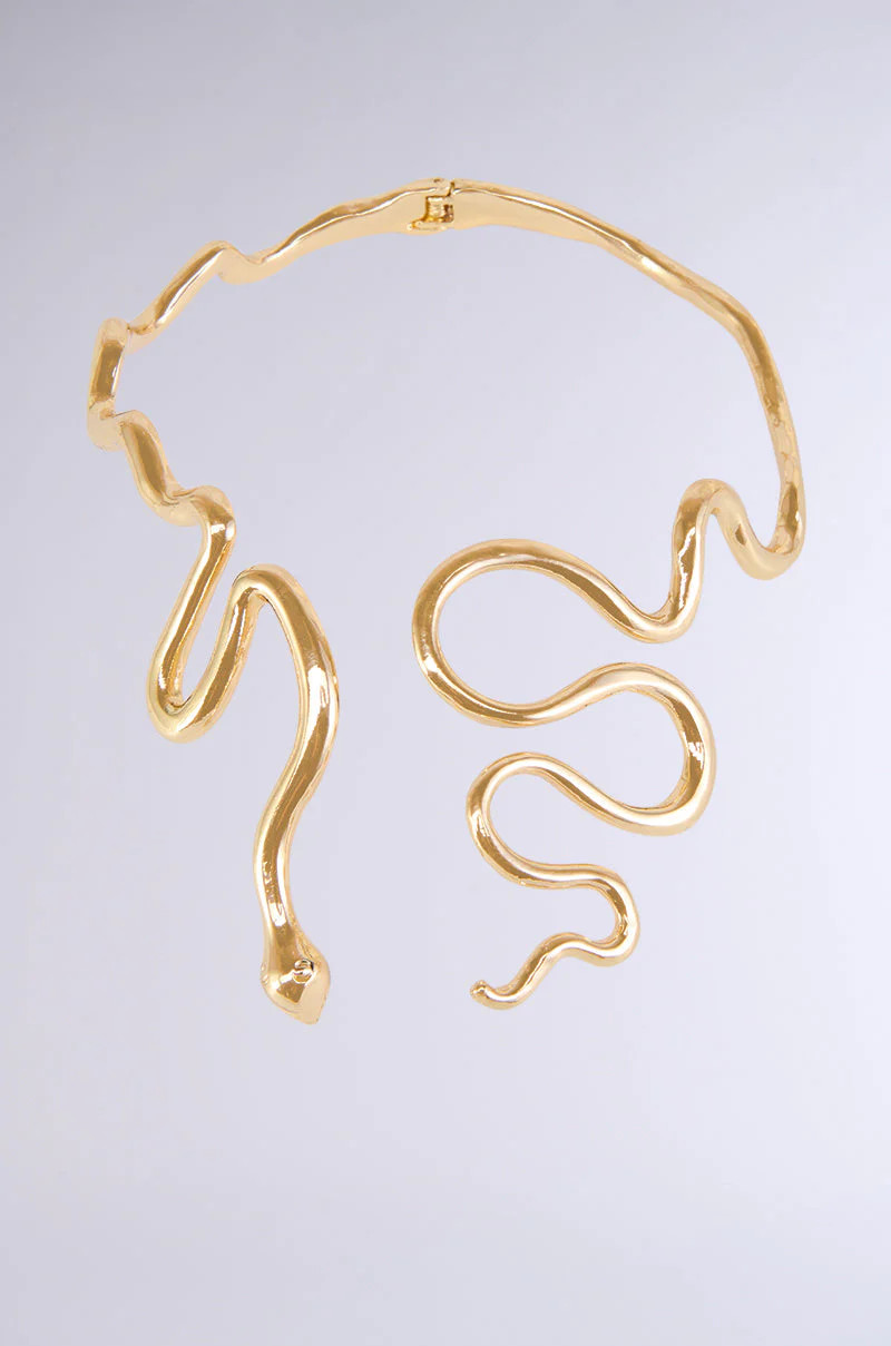 WINDING SNAKE STATEMENT NECKLACE | AKIRA