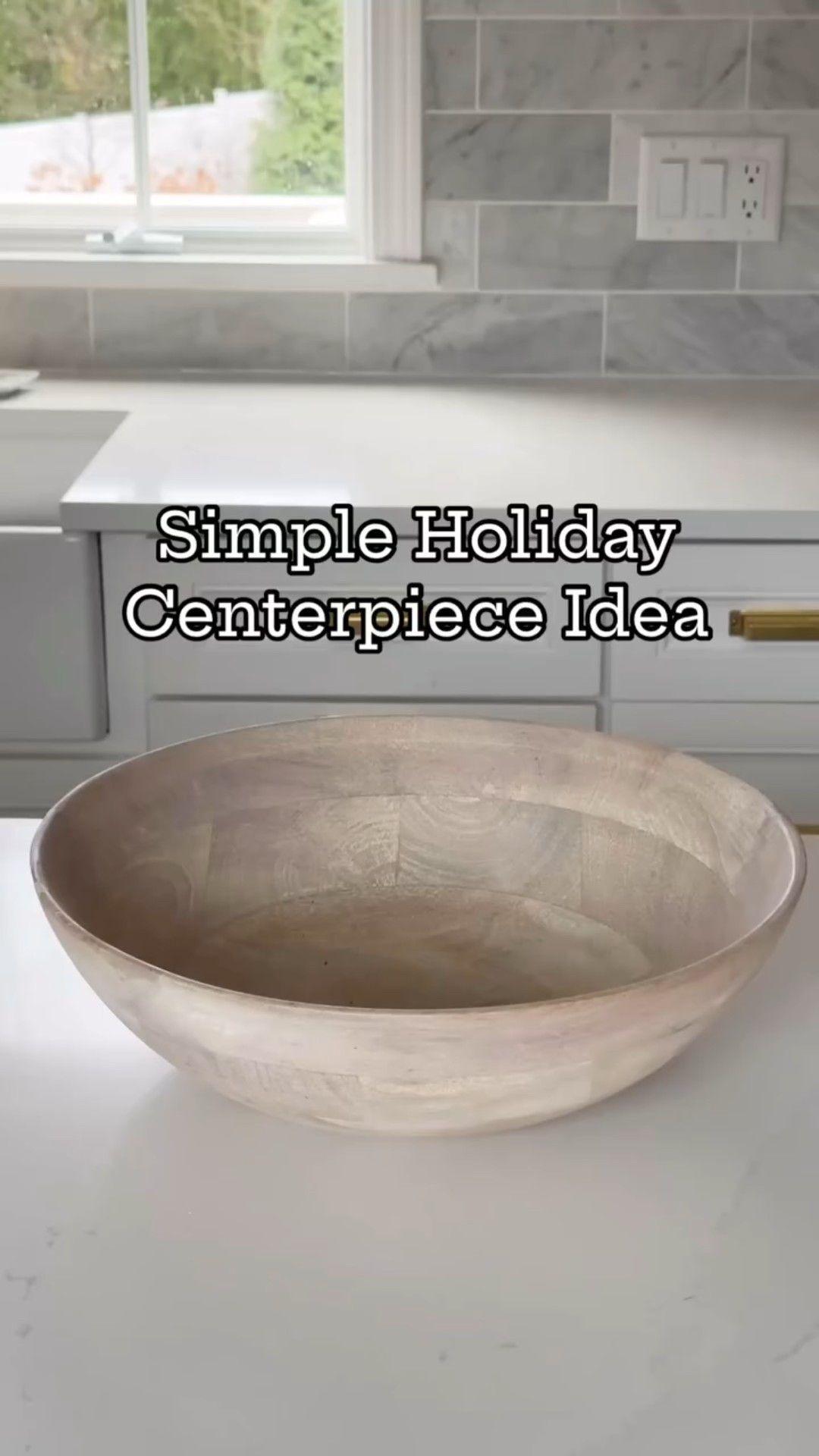 Quick and easy holiday centerpiece using just three things! Perfect for a kitchen island, console table, or coffee table!

#LTKHoliday #LTKStyleTip #LTKFindsUnder100