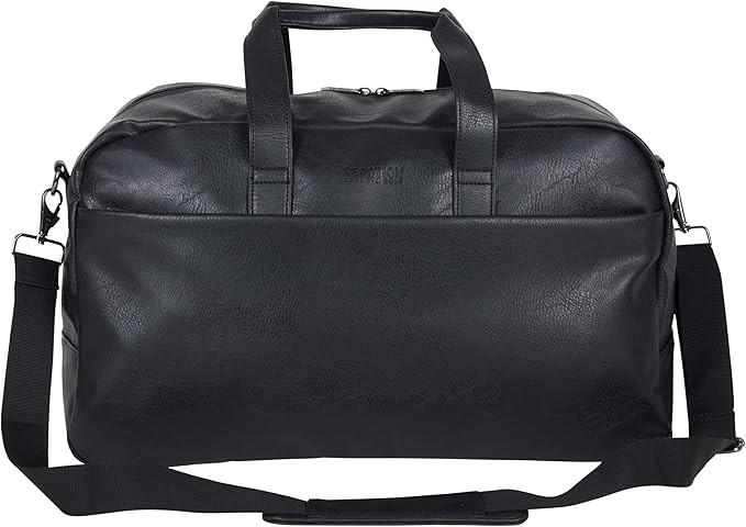 Kenneth Cole Reaction Port Stanley 20" Duffel Pebbled Vegan Leather Carry On Shoulder Duffle Trav... | Amazon (US)