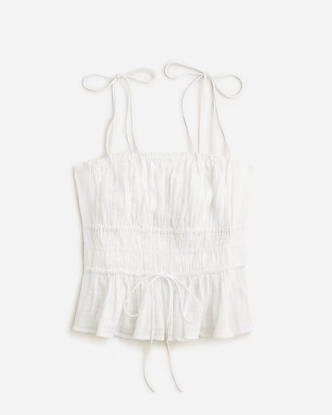 Clio top in textured gauze | J. Crew US