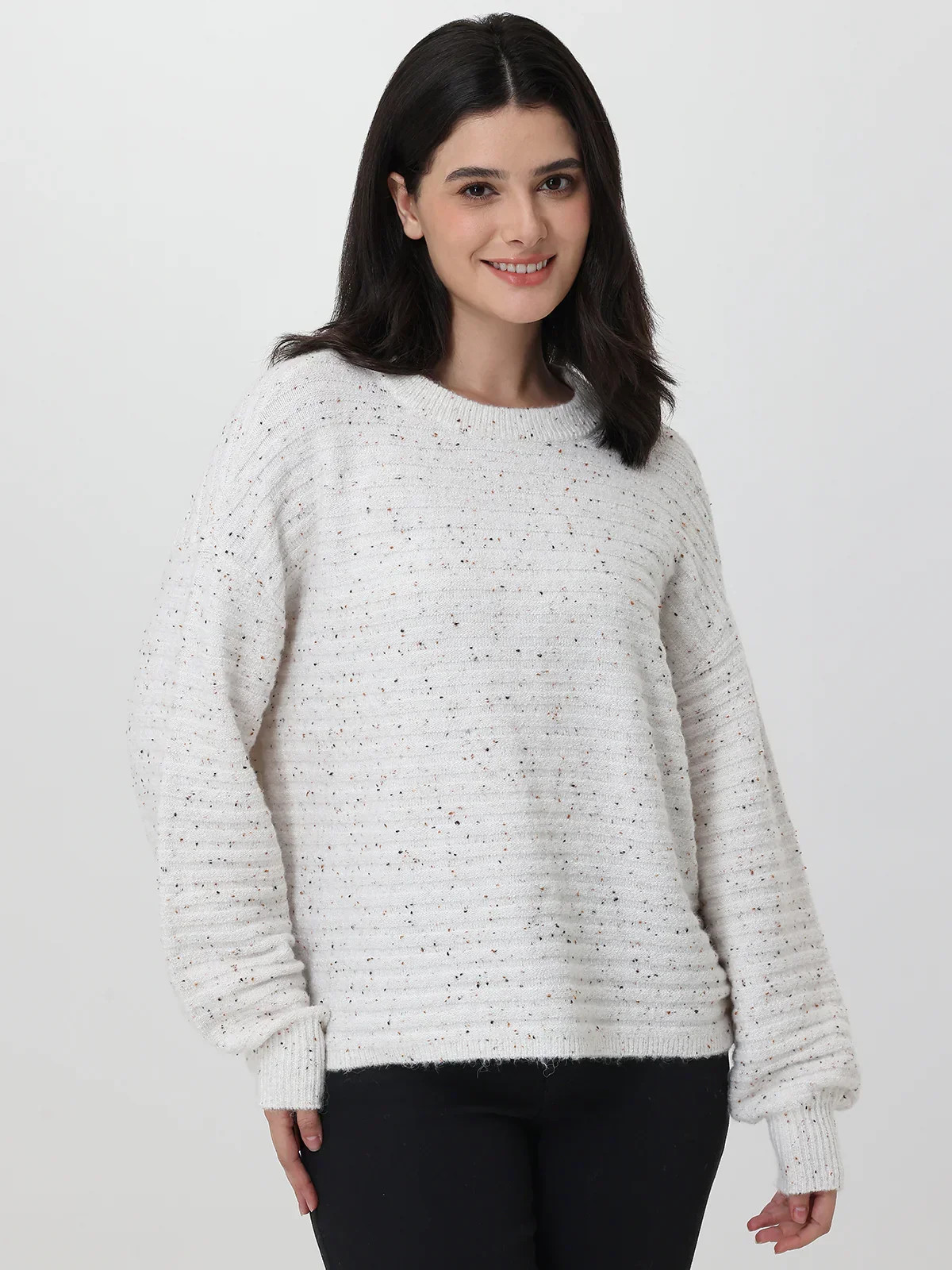 89th & Madison Fleck Ottoman Stitch Crewneck Sweater | 89th + Madison