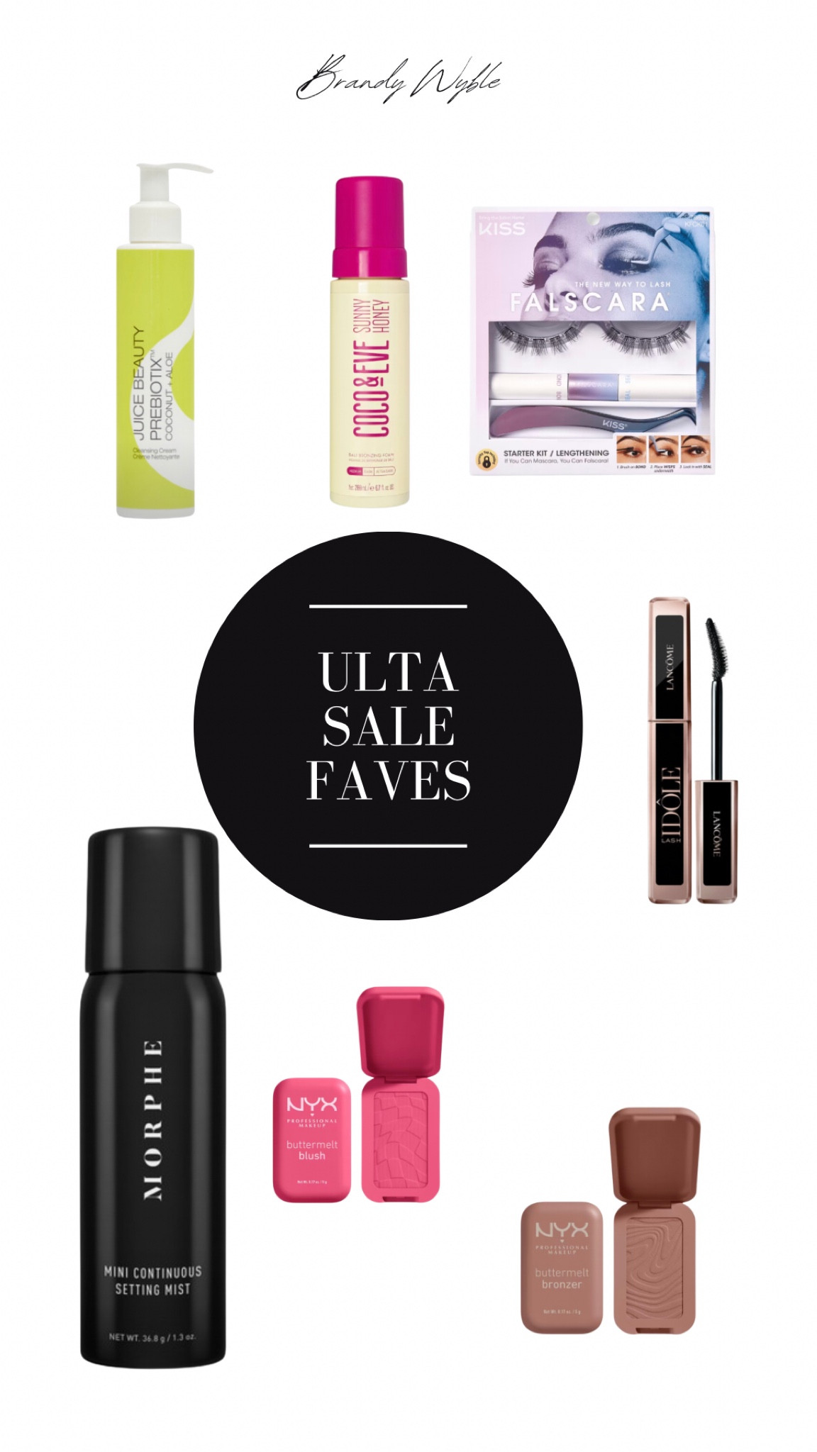 Ulta Beauty Faves
Juice Beauty Peptides 
Coco & Eve Bronzing Foam
Butter melt blush and bronzing powder 
Lancome Mascara
Kiss lashes
Morphe setting spray 

#LTKBeauty #LTKSummerSales #LTKSaleAlert