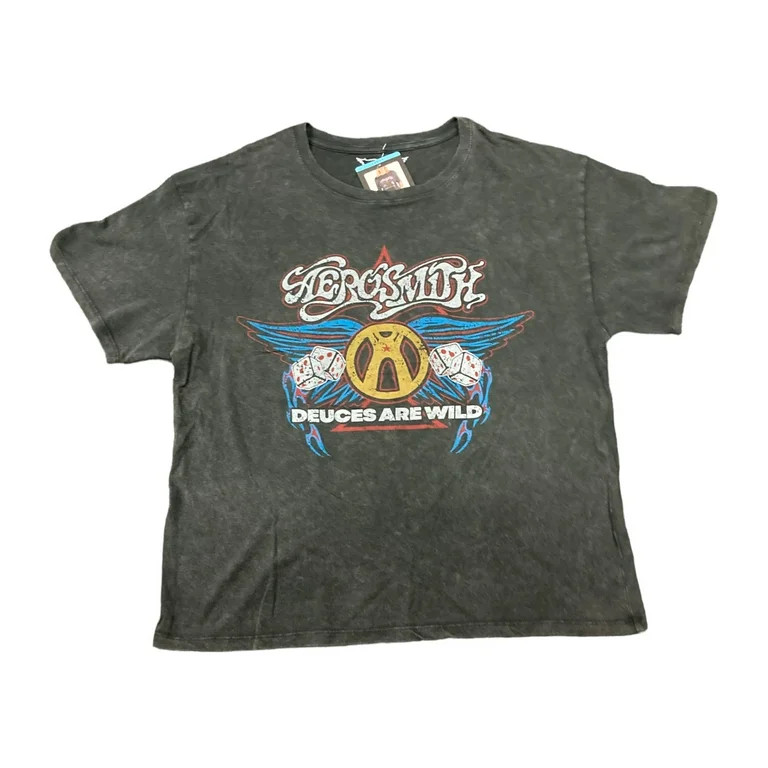 Aerosmith Women's Crewneck Short Sleeve Band Tee | Walmart (US)