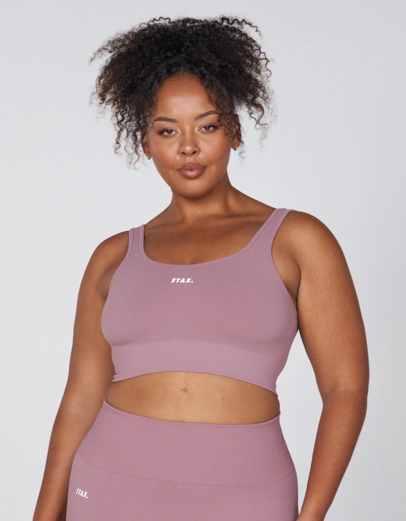 STAX. PSF Low Back Crop - Dusty Rose | STAX.