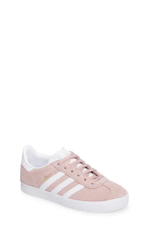 adidas Gazelle Sneaker in Icy Pink/White/Gold at Nordstrom, Size 12.5 M | Nordstrom