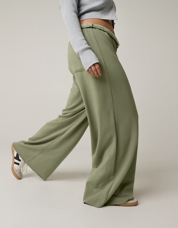 OFFLINE By Aerie OTT Fleece Super Wide Leg Pant | Aerie