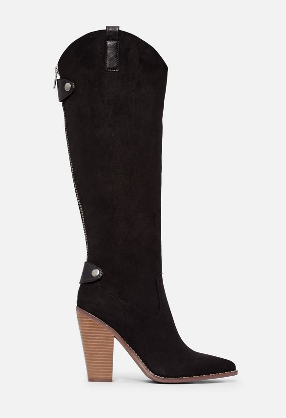 Open All Night Tall Western Heeled Boot | JustFab