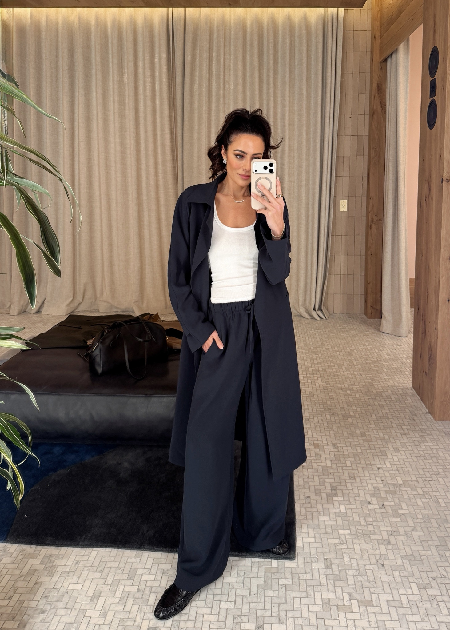 This trench is a total vibe, you know my love for navy and my lodge pants! Do we need?! 
Trench XS
Pants XS 

#LTKOver40 #LTKSeasonal