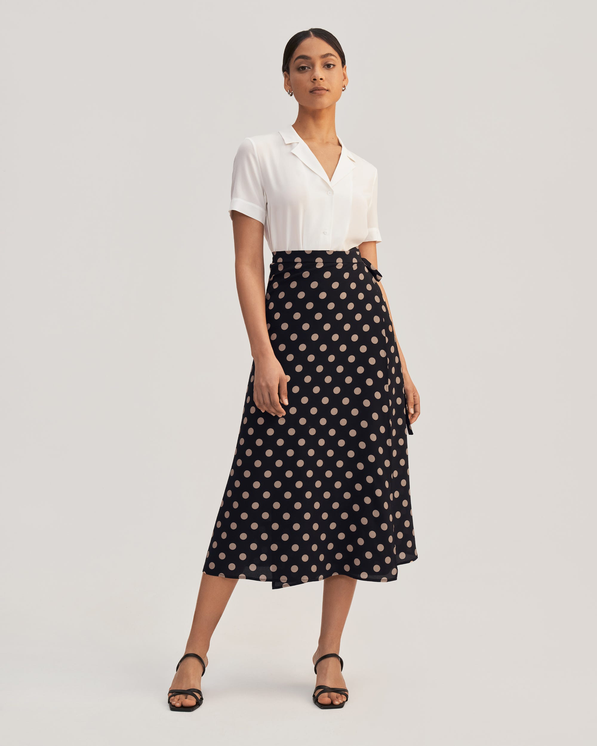 Casual Polka Dot Printing Skirt | LilySilk