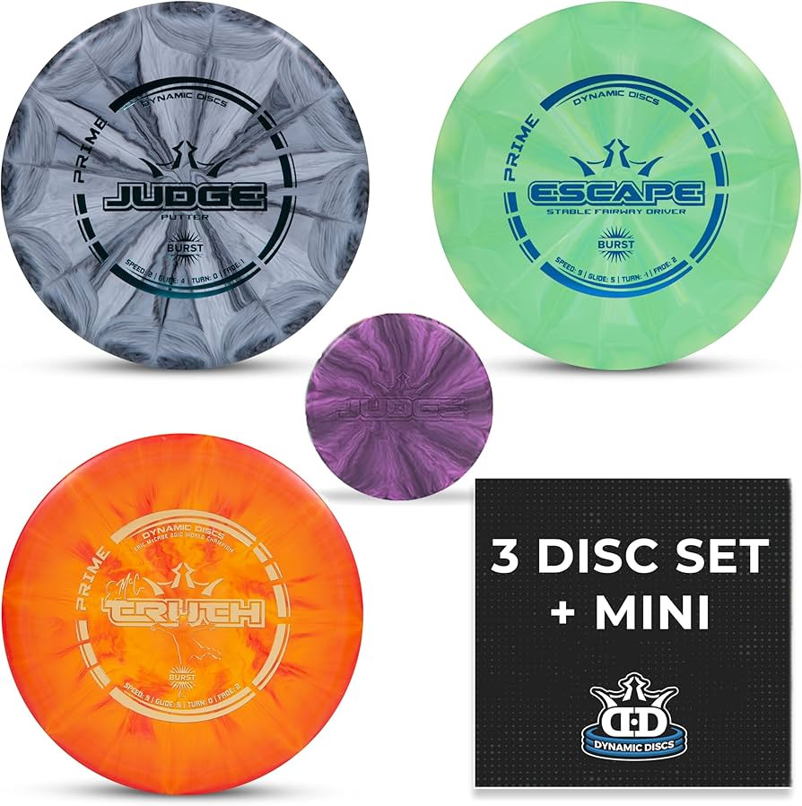 Dynamic Discs Prime Burst 3 Disc Golf Starter Kits for Men, Women, and Kids, Putter, Midrange, Dr... | Amazon (US)