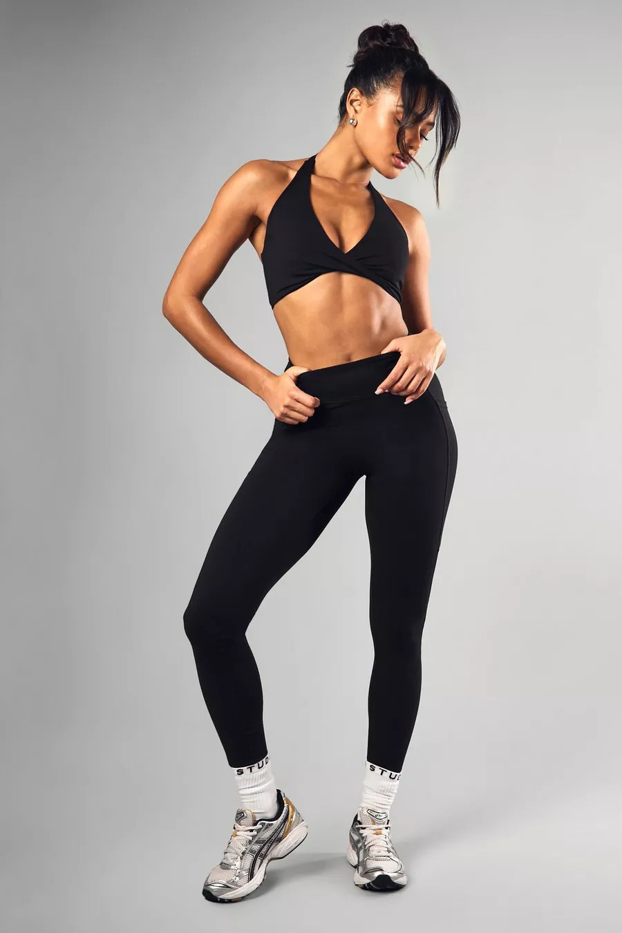 Dsgn Studio Sport High Waist Pocket Detail Sports Legging | Boohoo.com (UK & IE)
