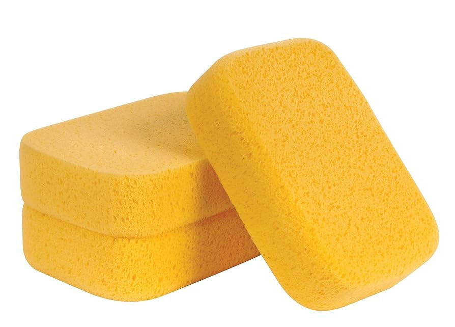 QEP 7-1/2" x 5-1/2" Extra Large Grouting, Cleaning and Washing Sponge 3 Count (Pack of 1) | Amazon (US)