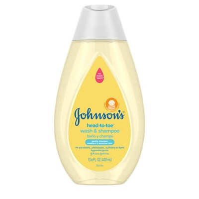 Johnson's Head-To-Toe Gentle Baby Body Wash & Shampoo For Sensitive Skin - 13.6 fl oz | Target