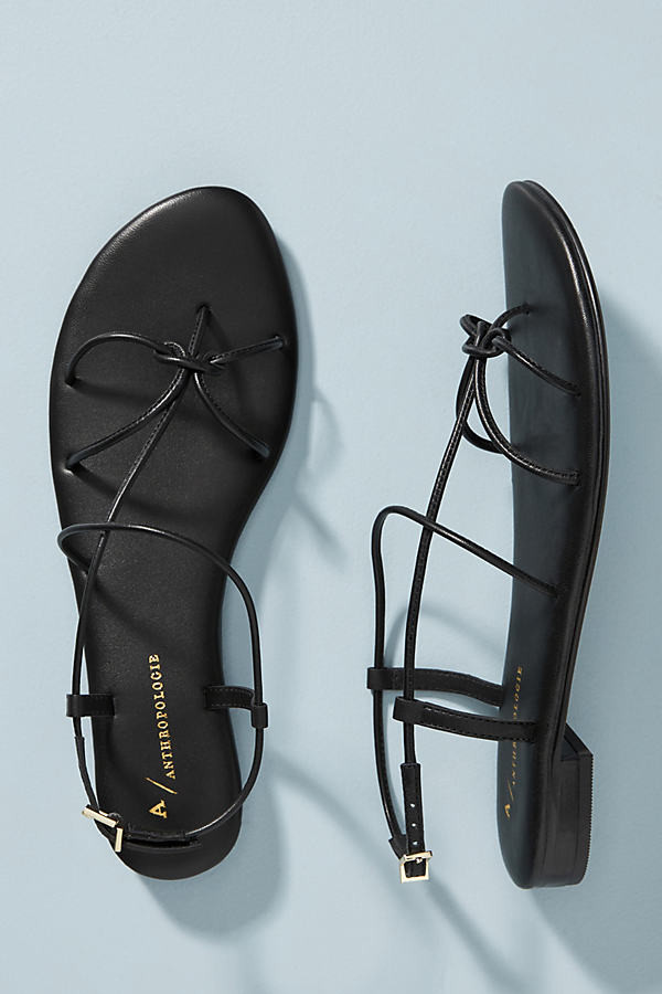 Daydream Strappy Sandals By Anthropologie in Black Size 10 | Anthropologie (US)