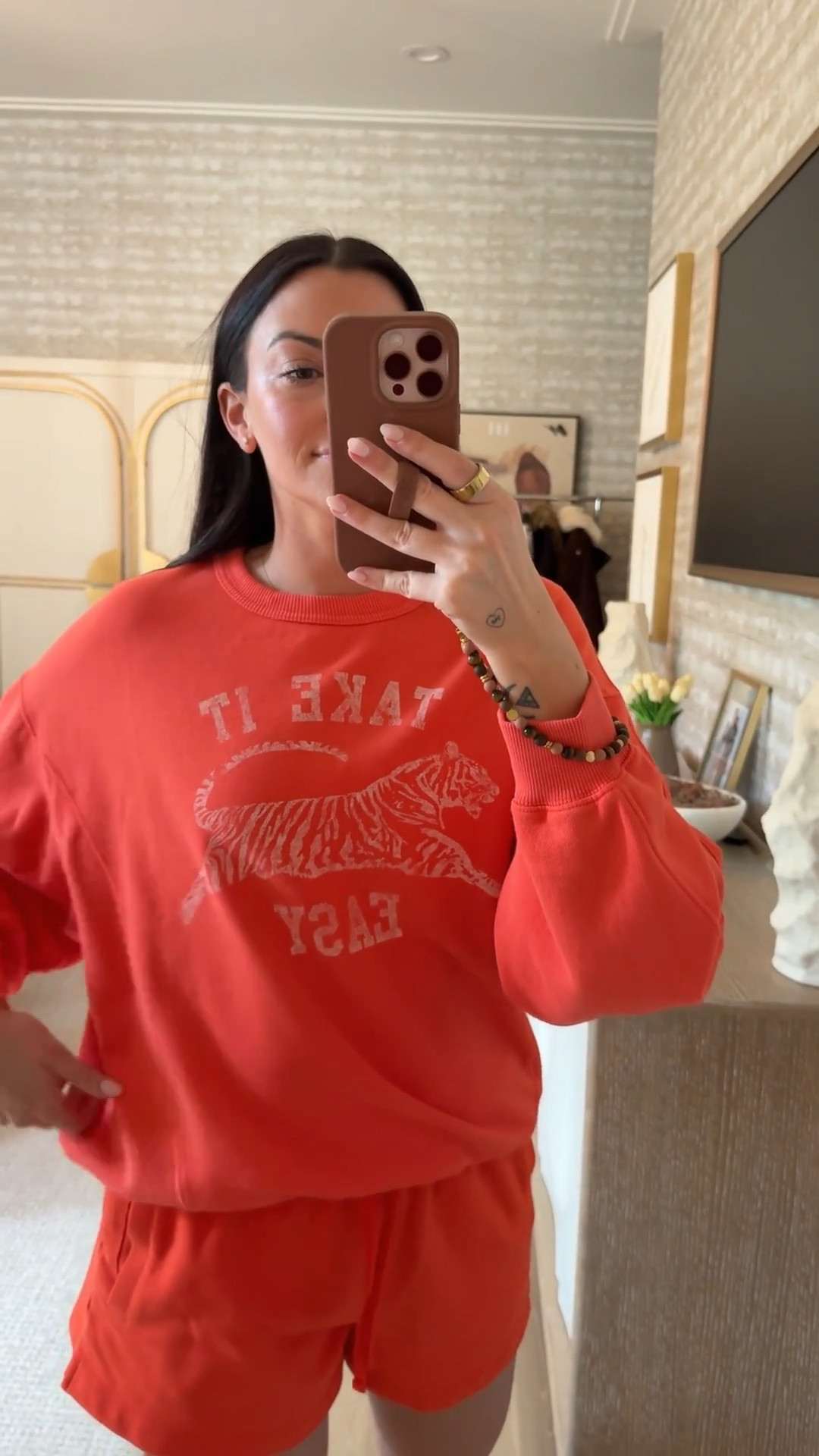 Use LTKAERIE20 for 20% off this adorable graphic sweatshirt and matching shorts. I’m in Smalls

#LTKSaleAlert #LTKSeasonal #LTKxAerie