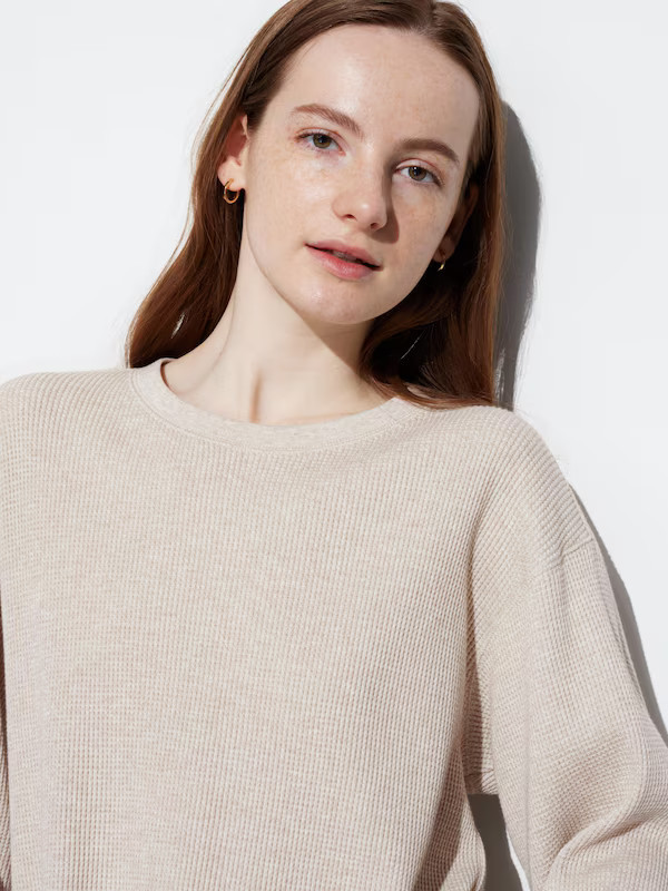 Waffle T-Shirt | Long-Sleeve | UNIQLO (US)