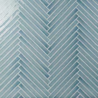 Nantucket Blue 2 in. x 20 in. Polished Ceramic Wall Tile (5.38 sq. ft./Case) | The Home Depot