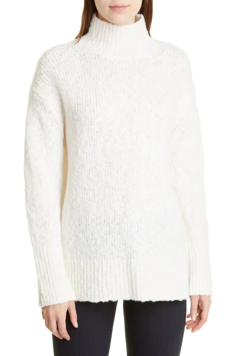 Turtleneck Wool Blend Tunic Sweater | Nordstrom