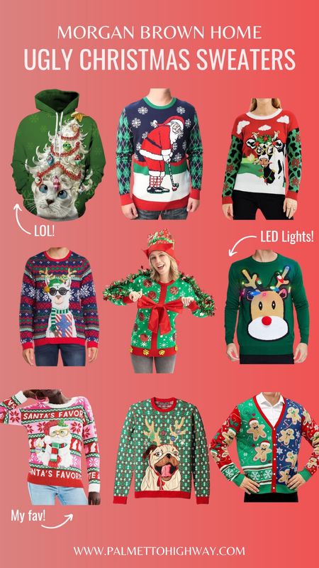 Sweater weather meets questionable fashion choices. Unwrap the festive, sparkly, tacky fun with my Ugly Christmas Sweater Roundup!🎄🎅

#TisTheSeasonToBeTacky
#UglyChristmasSweater
#FestiveFashionFails
#TackyHolidayThreads

#LTKHoliday #LTKSeasonal #LTKfindsunder50
