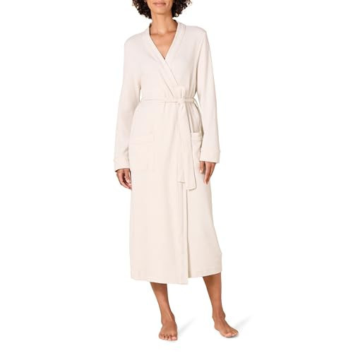 Amazon Essentials Women's Lightweight Waffle Full-Length Robe (Available in Plus Size), Beige, XX-Large | Amazon (US)