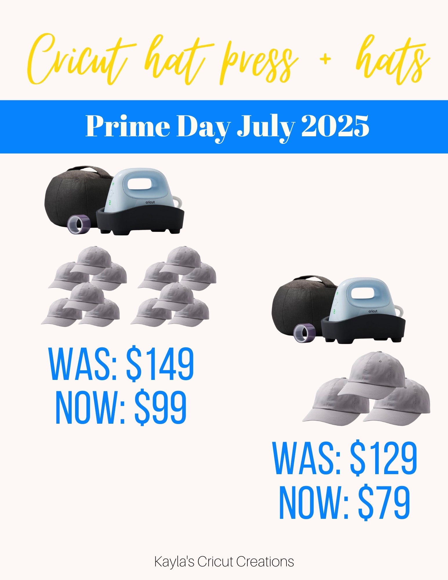 Cricut Hat Press Prime day 2025 