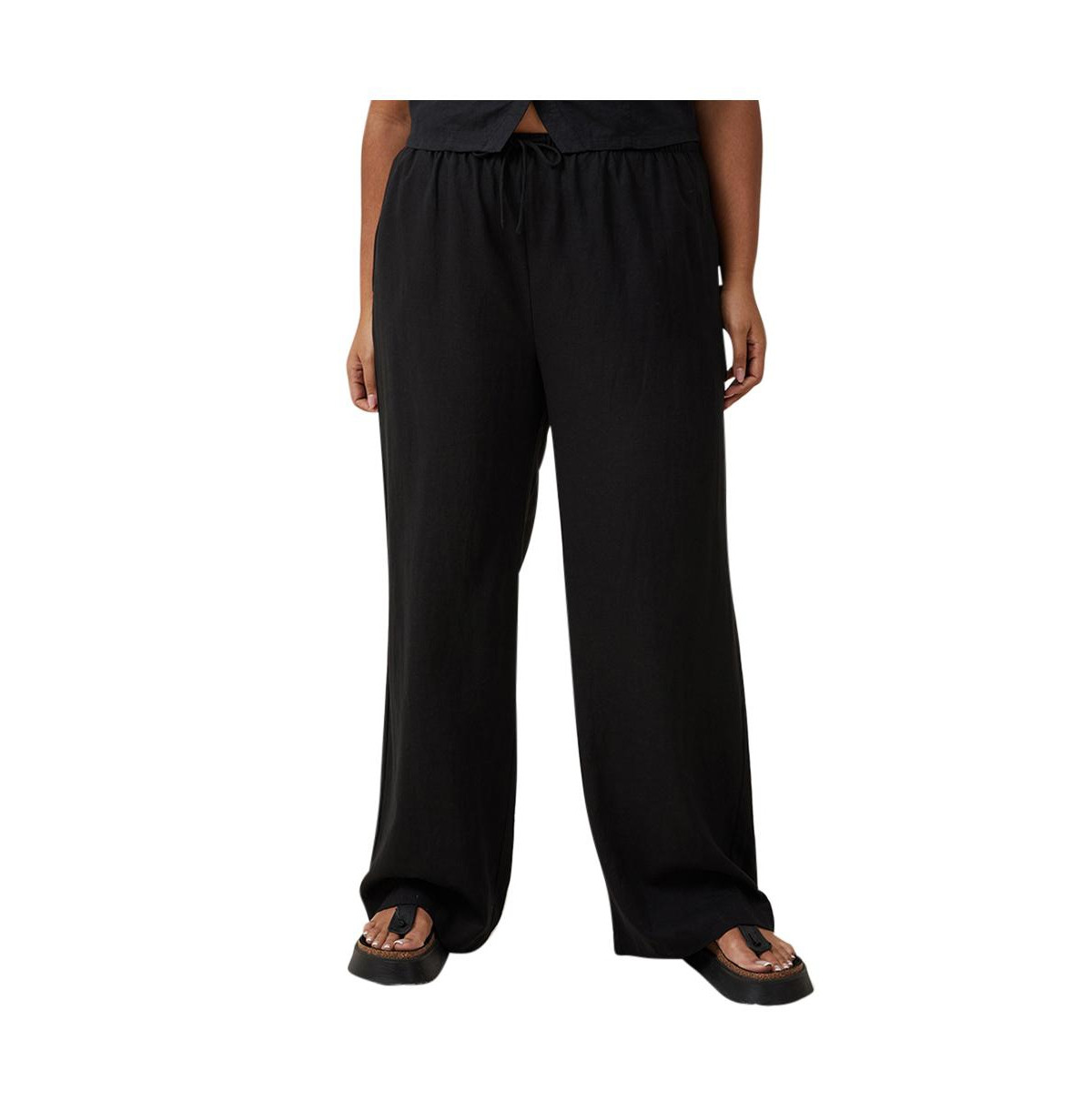 Cotton On Women's Haven Wide Leg Pant - Black | Macy's