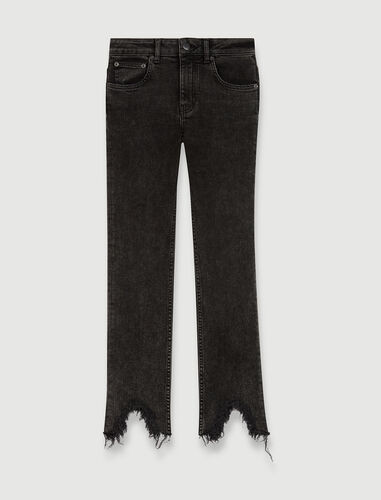 121PACHAFRAN Jean droit à ourlets déchirés | Maje EU