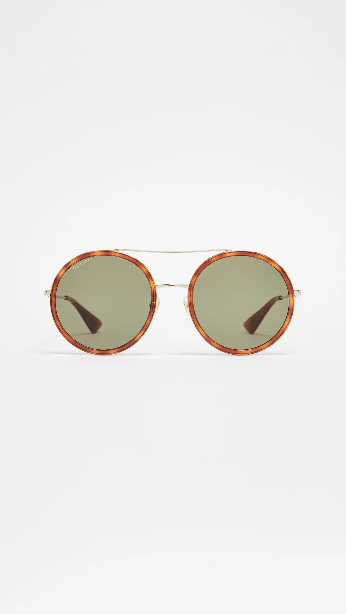 Gucci Urban Web Block Round Sunglasses | Shopbop | Shopbop