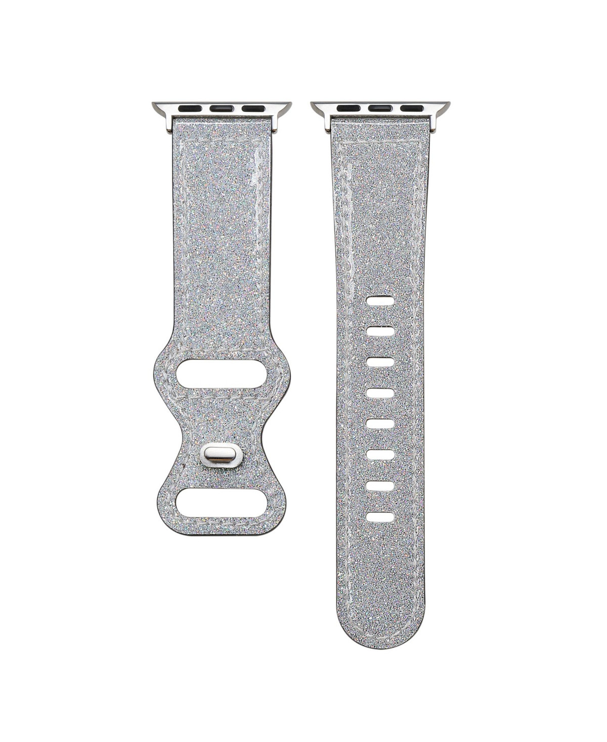 Posh Tech Callie Glitter Band for Apple Watch 44,45,46,49mm - Silver-tone Glitter | Macy's