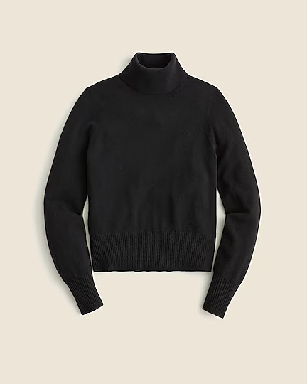 Cashmere shrunken turtleneck sweater | J. Crew US