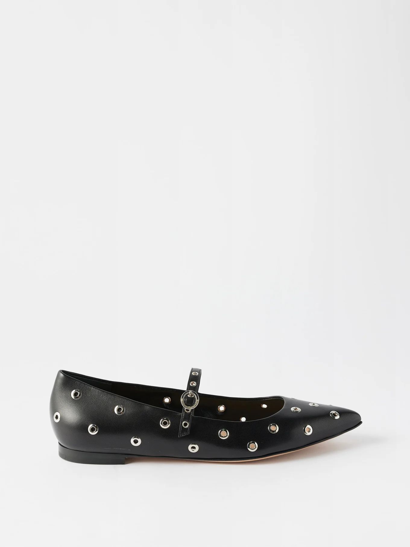 Pointed eyelet Mary Jane ballet flats | Matches (US)