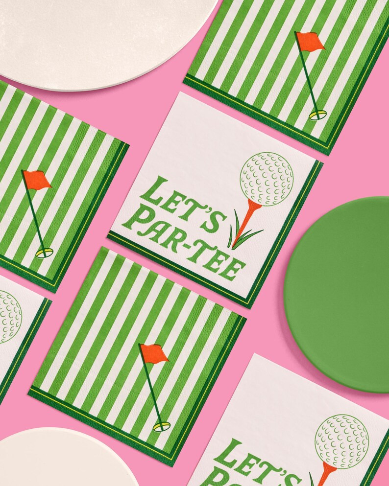 xo, Fetti Golf Napkins - 24 Paper Napkins | Golf Party, Birthday, Tee Time, Country Club, Green S... | Etsy (Global)