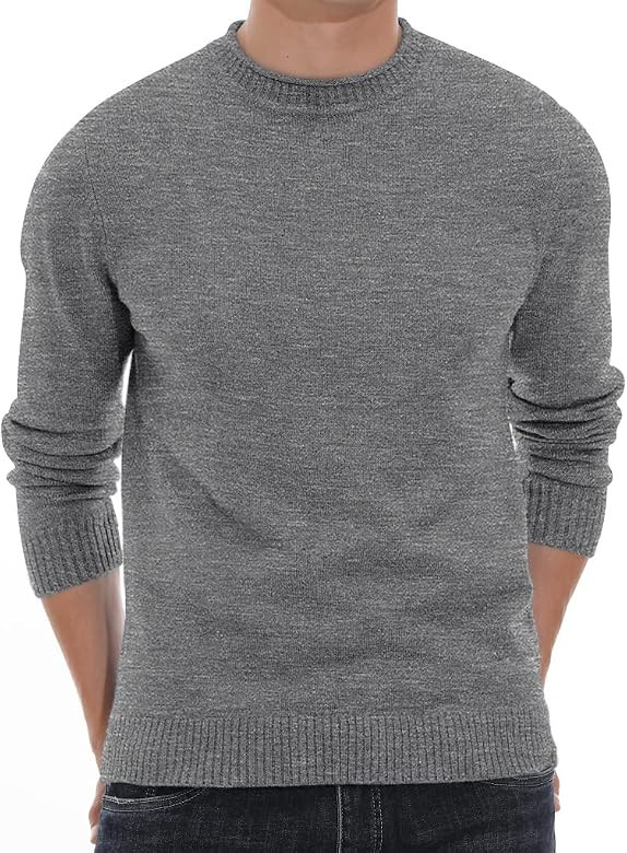 Sailwind Men's Crewneck Sweater Soft Casual Sweaters for Men Classic Pullover Sweaters with Ribbi... | Amazon (US)