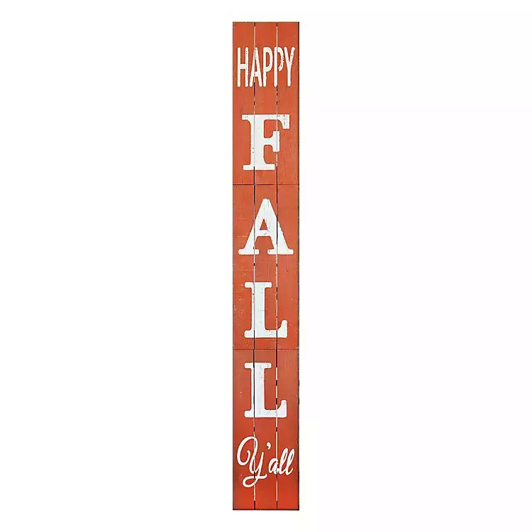 Orange Happy Fall Y'all Porch Board | Kirkland's Home