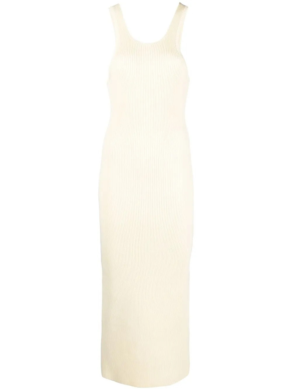 TOTEME scoop-neck Knitted Dress - Farfetch | Farfetch Global