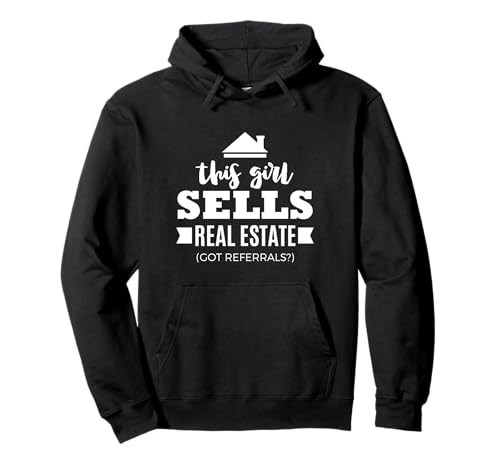 Funny Real Estate Agent Realtor Gift Got Referrals for Women Pullover Hoodie | Amazon (US)