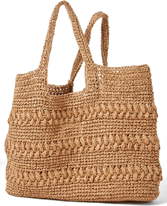 Changing Tides Crocheted Raffia Tote | Nordstrom